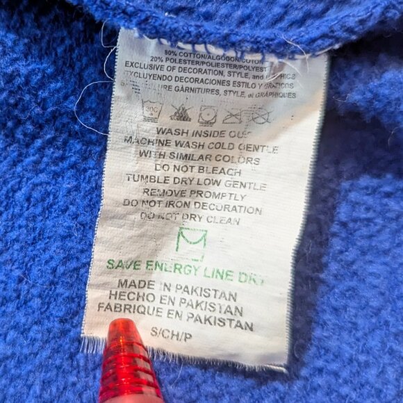 Majestic "Always October" Kansas City Royals Zippered Hoodie Size S Royal Blue - Picture 8 of 12